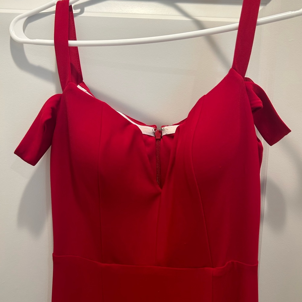 Red Formal Dress Worn 1 time! - Picture 3 of 4